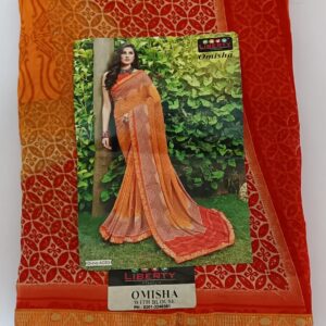 Lifestyle Lerberty saree orange